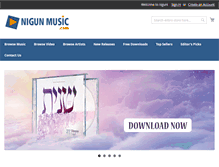 Tablet Screenshot of nigunmusic.com